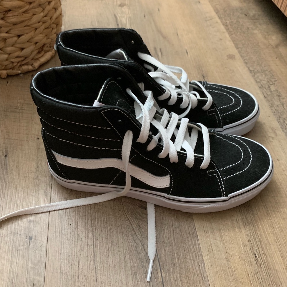 Black high top Vans